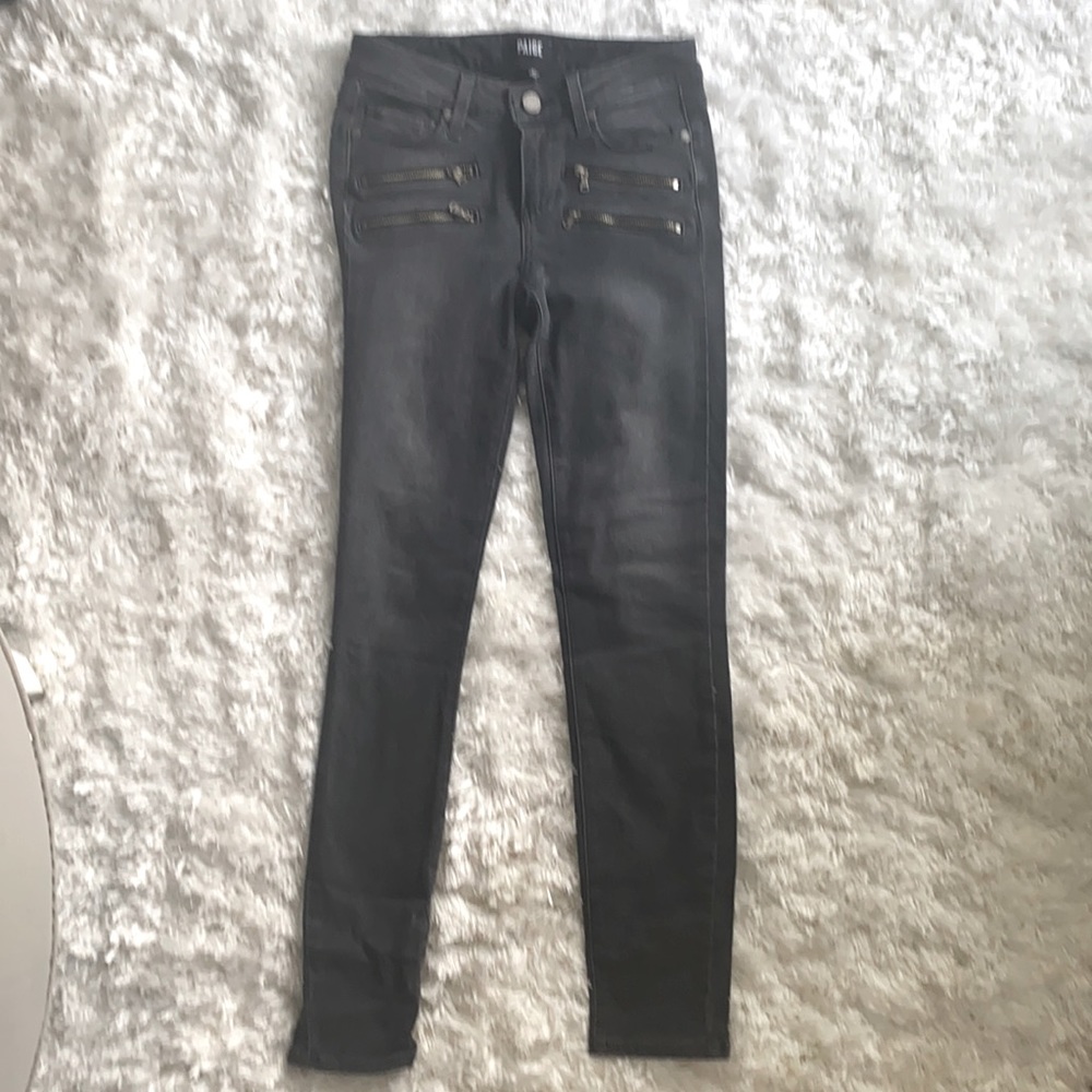 Paige Edgemont  Ankle jean with double zippers
